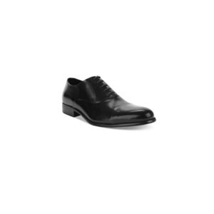 #74 Kenneth Cole New York Black Chief Council Leather Oxford Dress shoe Size 9.5